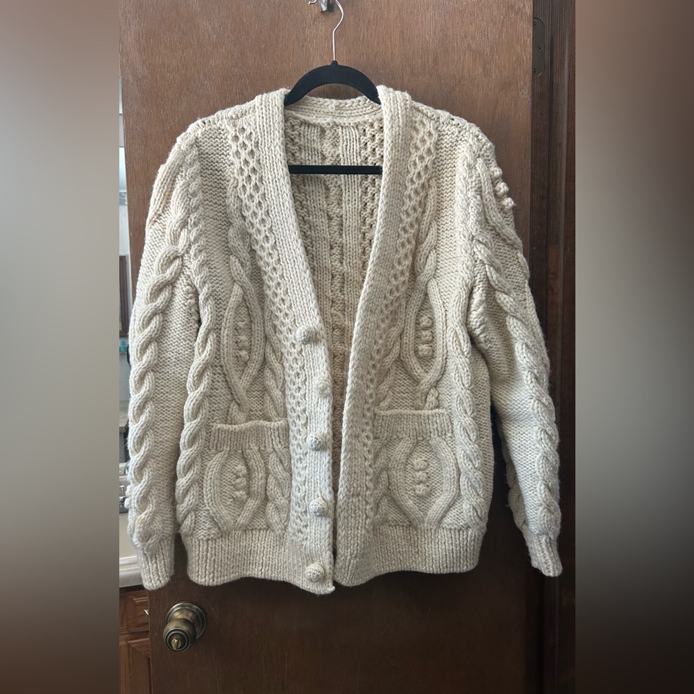 Handknit oversized sweater
